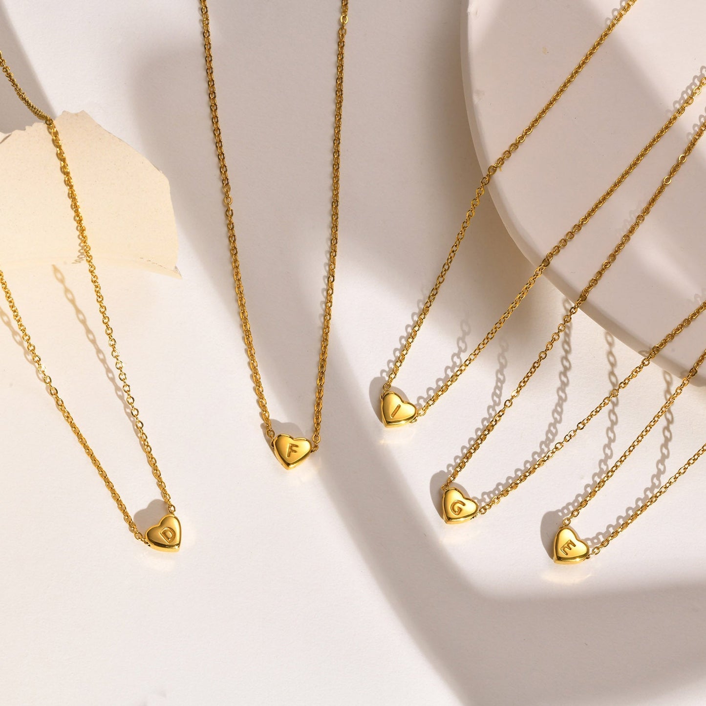 Heart Initial Necklace