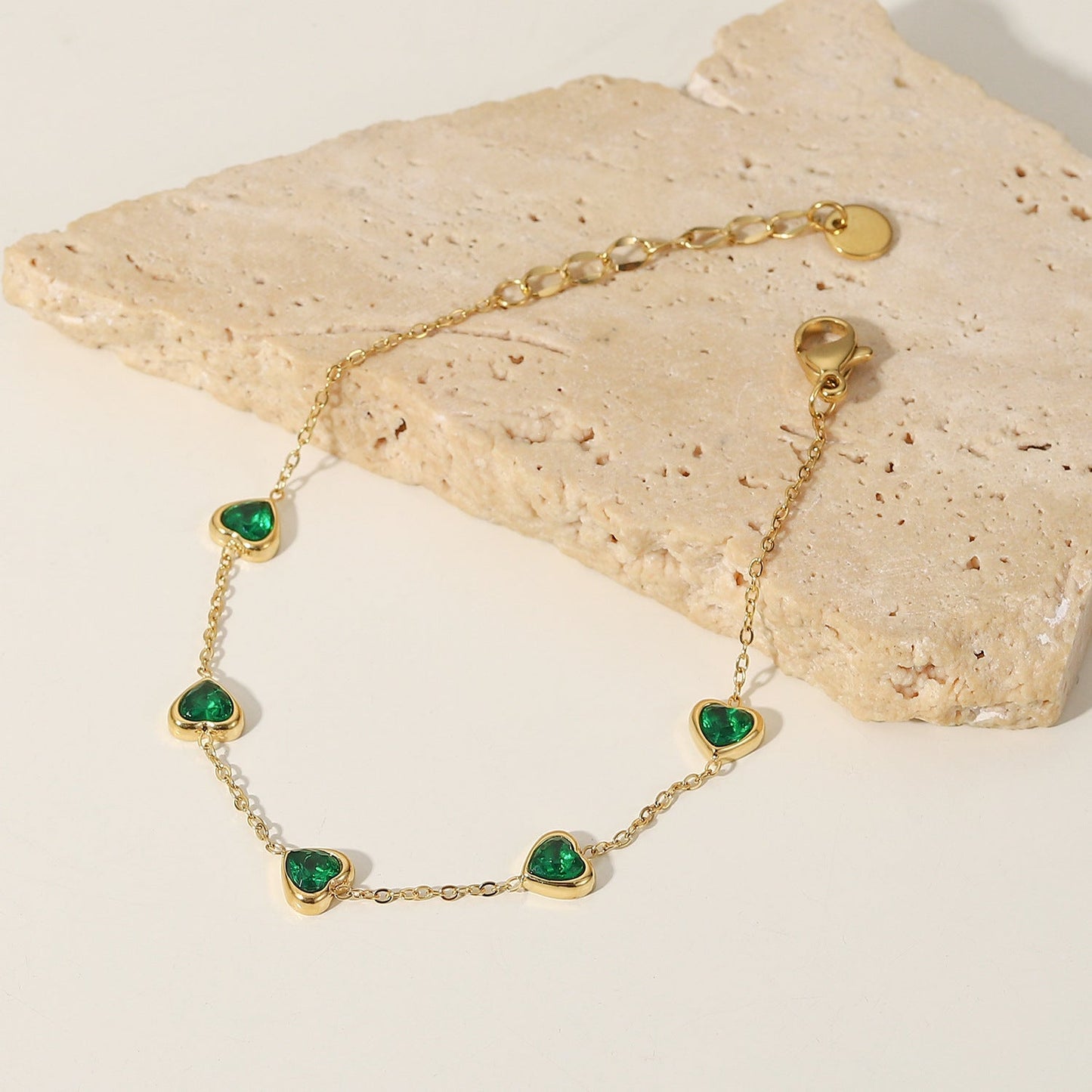 Green Heart Bracelet