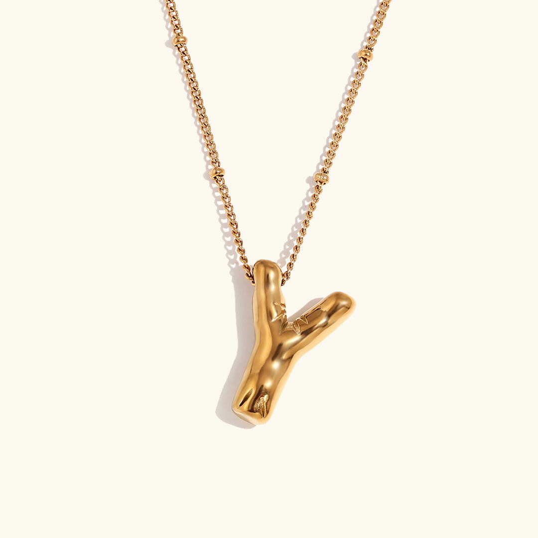 Gold Initial Necklace