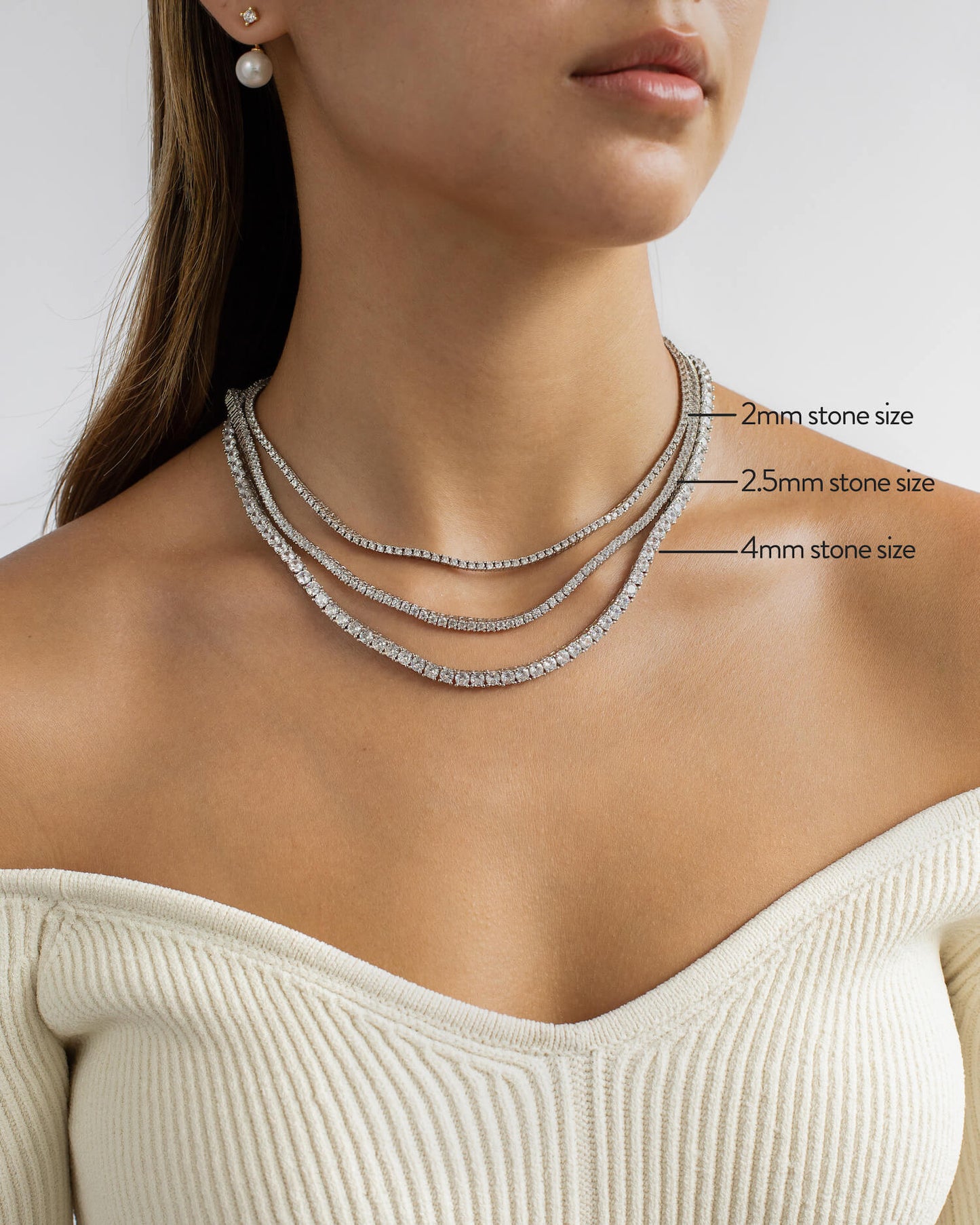 Tennis Necklace (2mm)