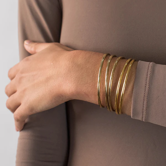 Shannon Gold Bangle Bracelet Set