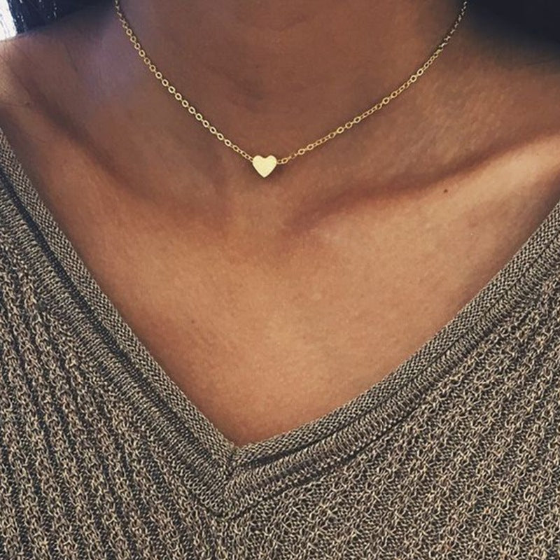 Daphne Gold Chain Heart Necklace