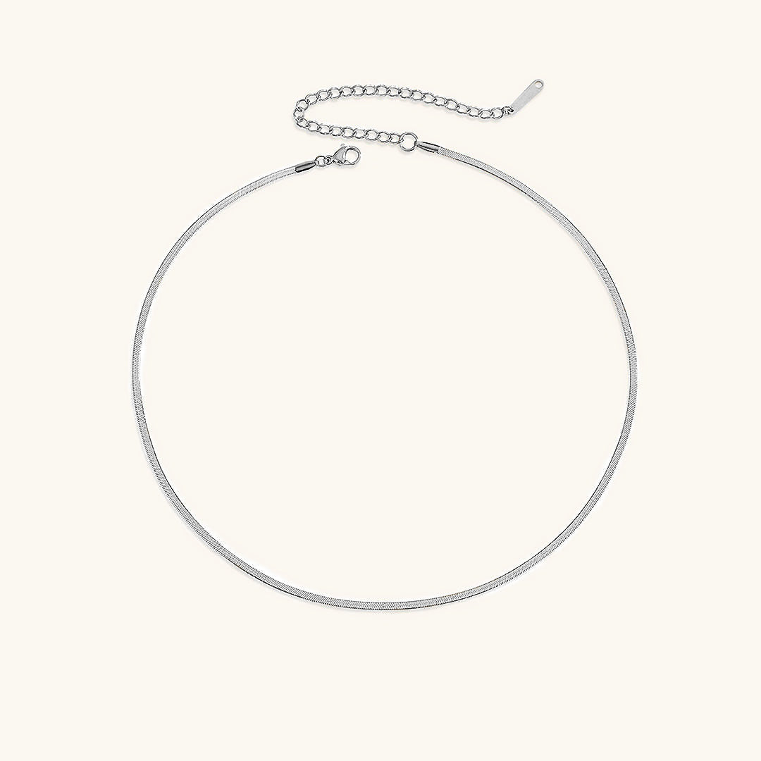 Elizabeth Chevron Gold Necklace