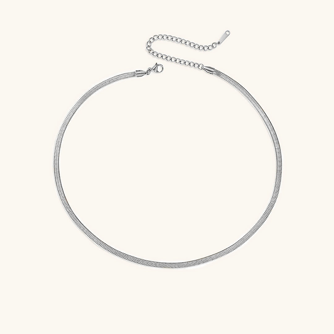 Elizabeth Chevron Gold Necklace