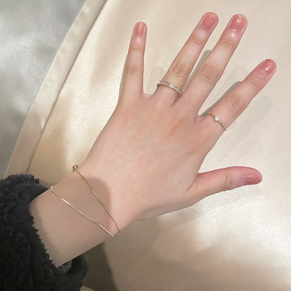 Gabrielle Gold & Simulated Diamond Ring