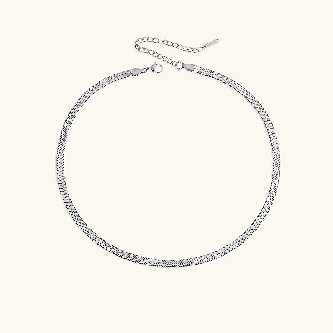 Elizabeth Chevron Gold Necklace