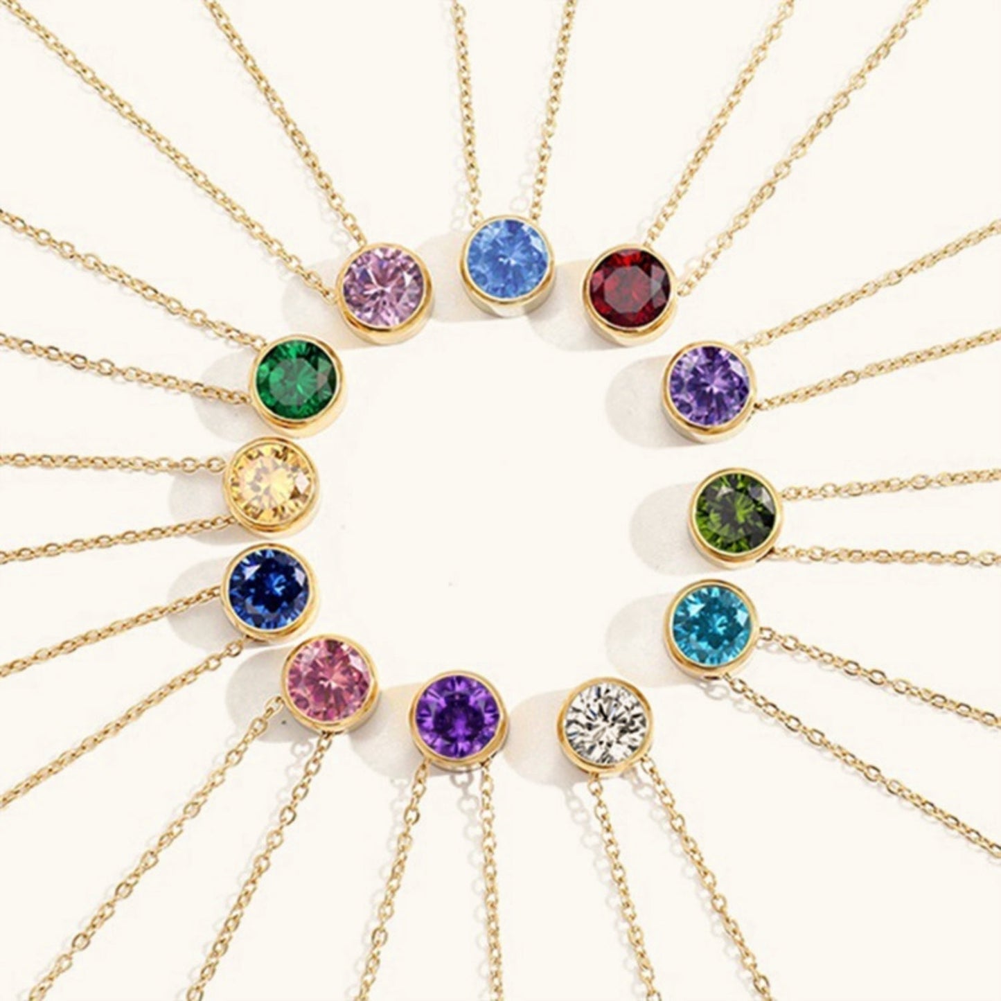 Amelia Colored Stone Necklace