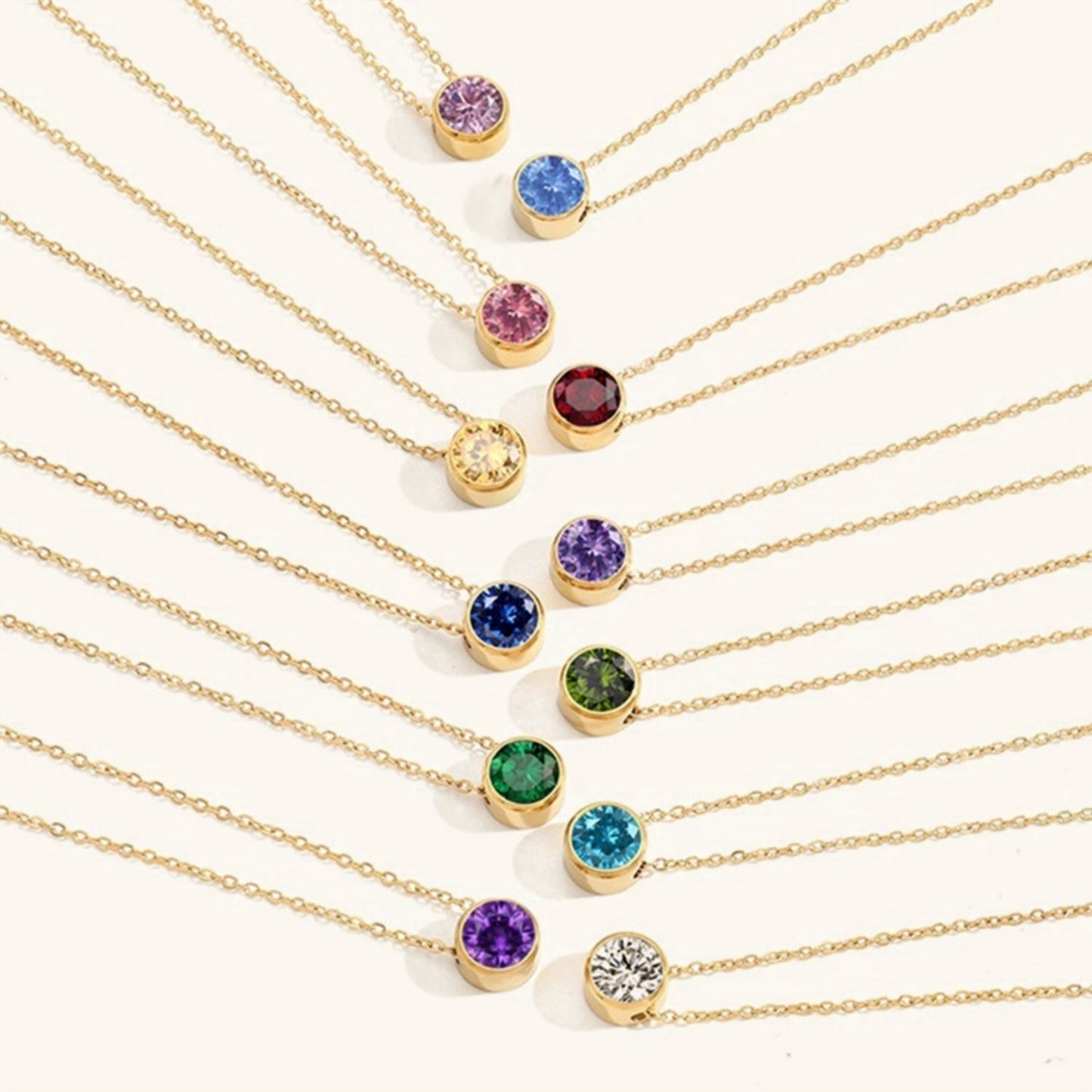 Amelia Colored Stone Necklace