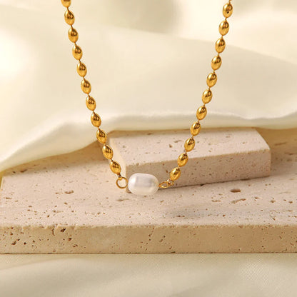 Neptune Gold Freshwater Pearl Necklace