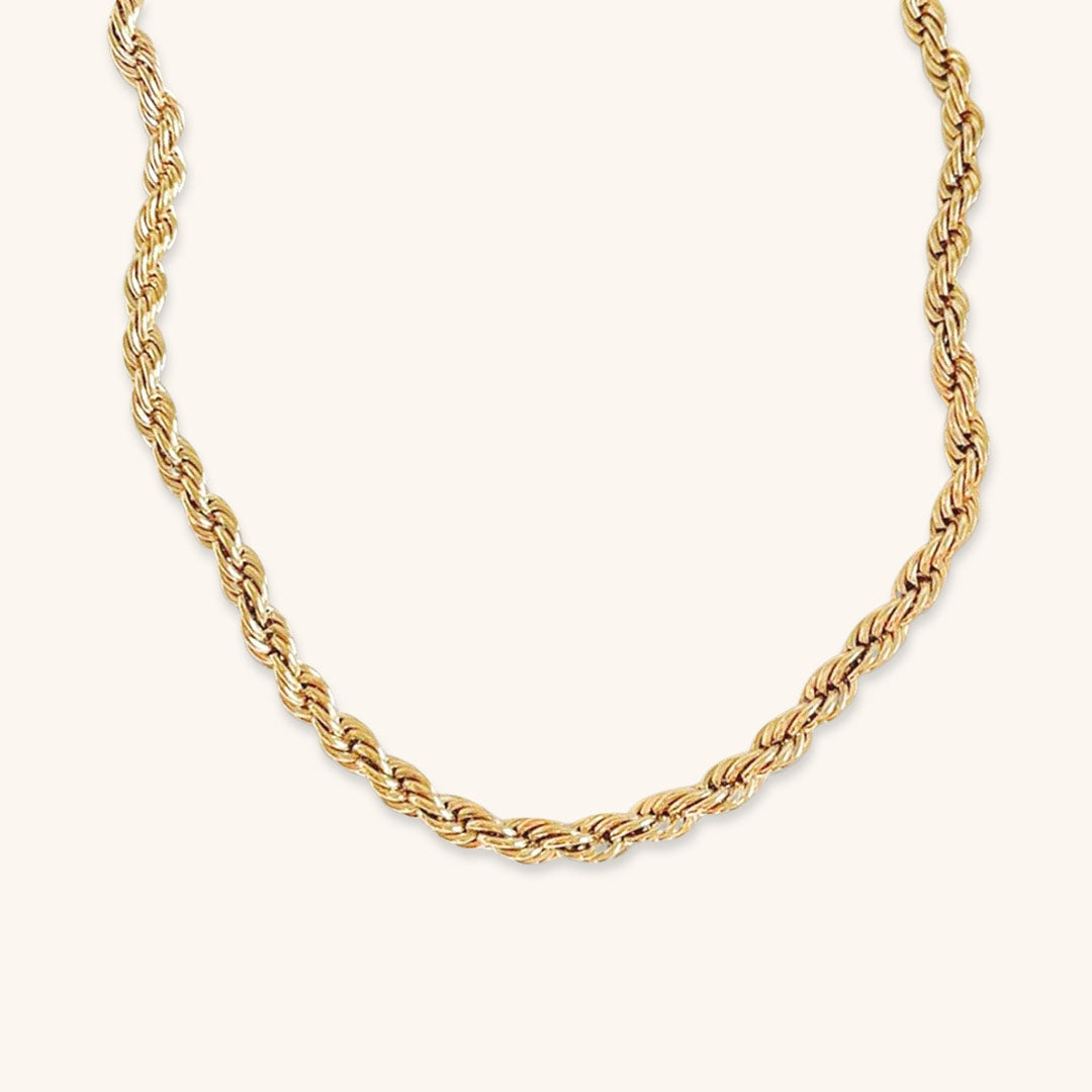 Bianca Gold Twisted Chain Necklace
