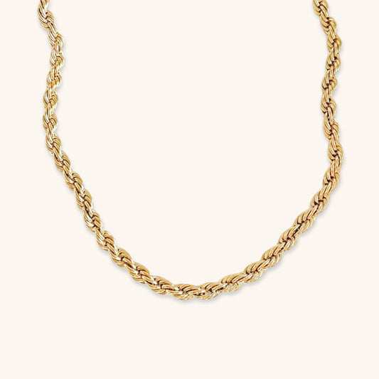 Bianca Gold Twisted Chain Necklace