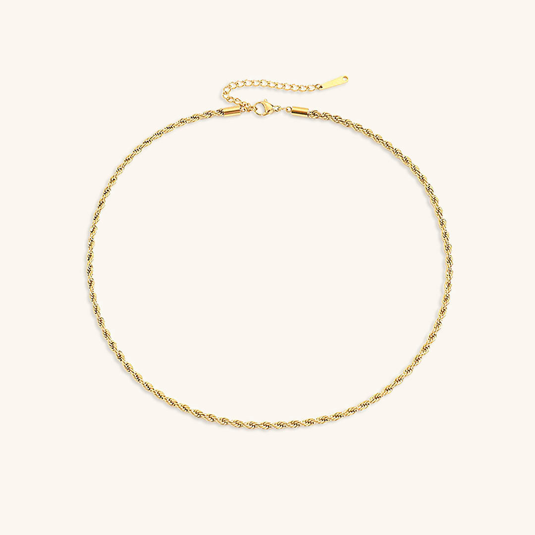 Bianca Gold Twisted Chain Necklace