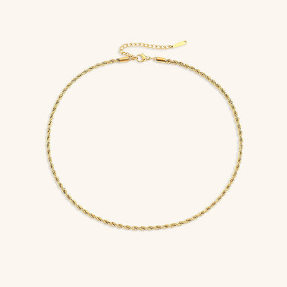 Bianca Gold Twisted Chain Necklace