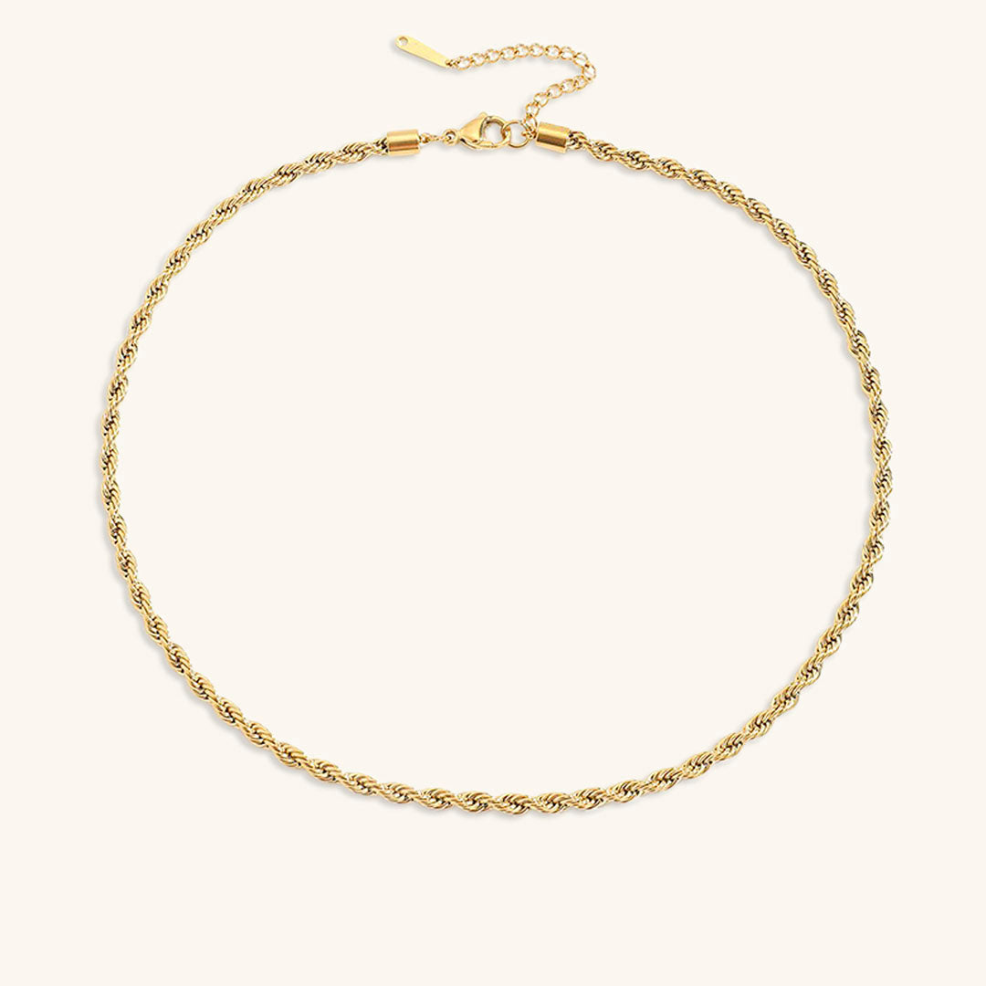 Bianca Gold Twisted Chain Necklace