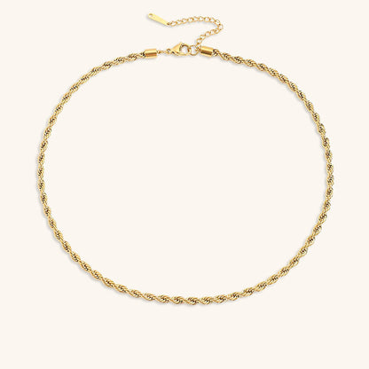 Bianca Gold Twisted Chain Necklace