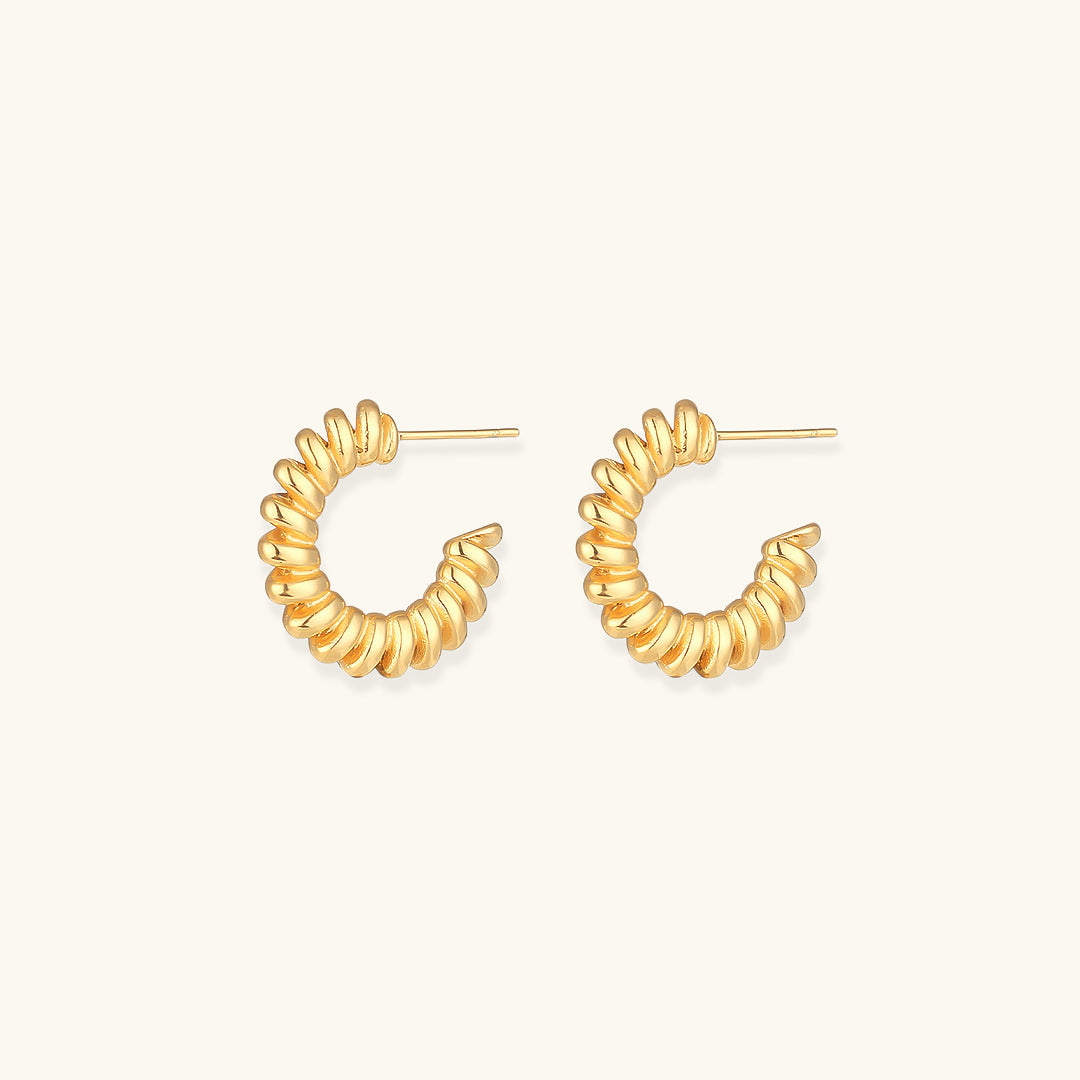 Brynlee Twisted Hoop Earrings