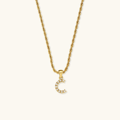 Pearl Necklace with Initial - Elodie