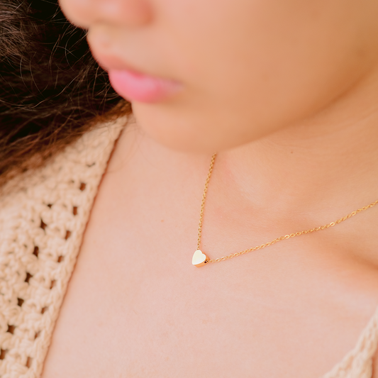 Daphne Gold Chain Heart Necklace