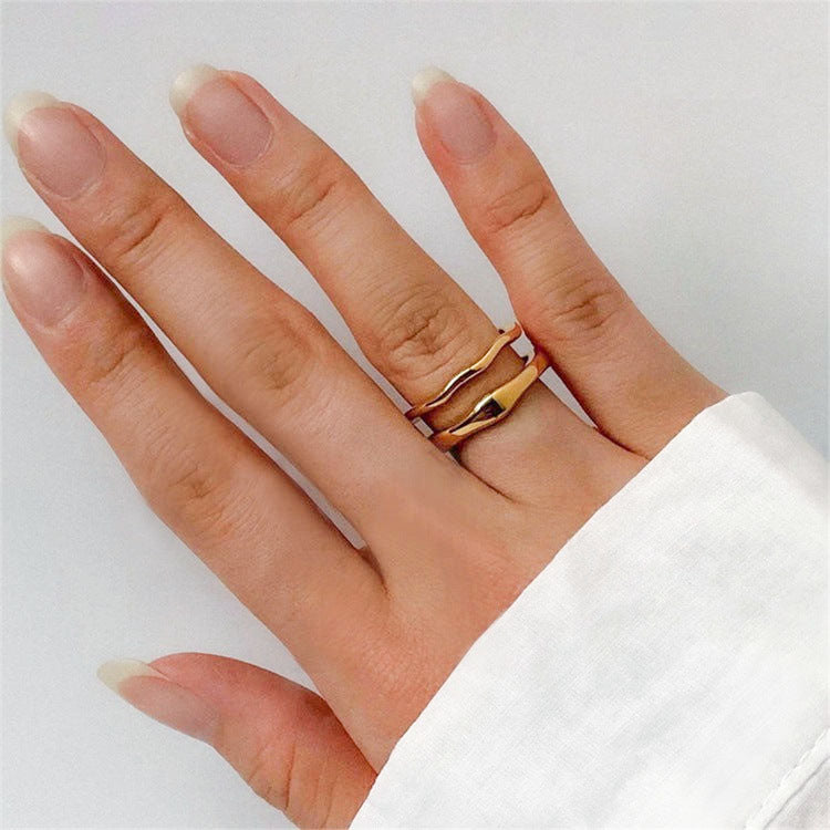 Melanie Gold Stacker Ring