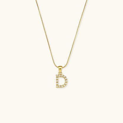 Pearl Necklace with Initial Letter - Colette