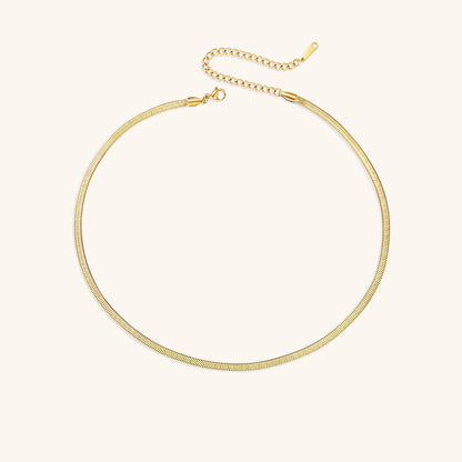 Elizabeth Chevron Gold Necklace