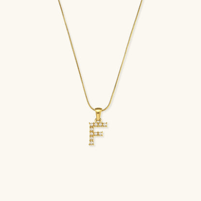 Pearl Necklace with Initial Letter - Colette