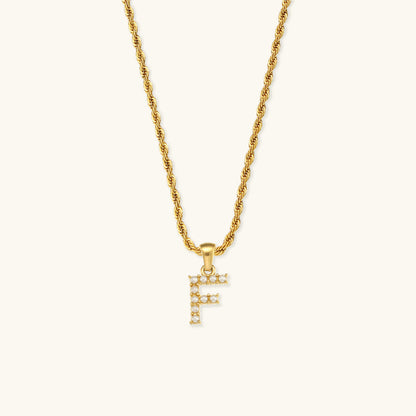 Pearl Necklace with Initial - Elodie