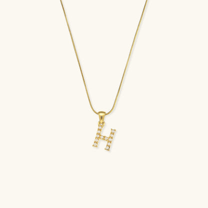 Pearl Necklace with Initial Letter - Colette