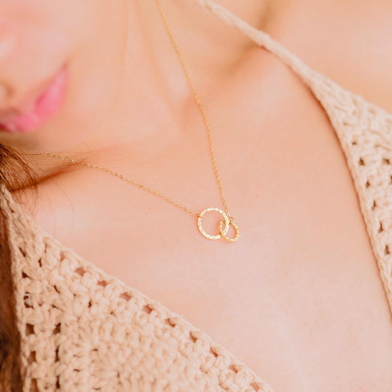 Isabelle Double Hoop Necklace