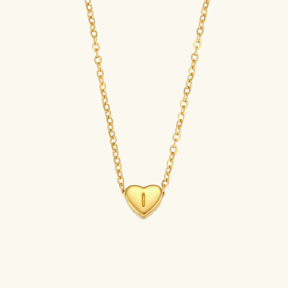 Heart Initial Necklace