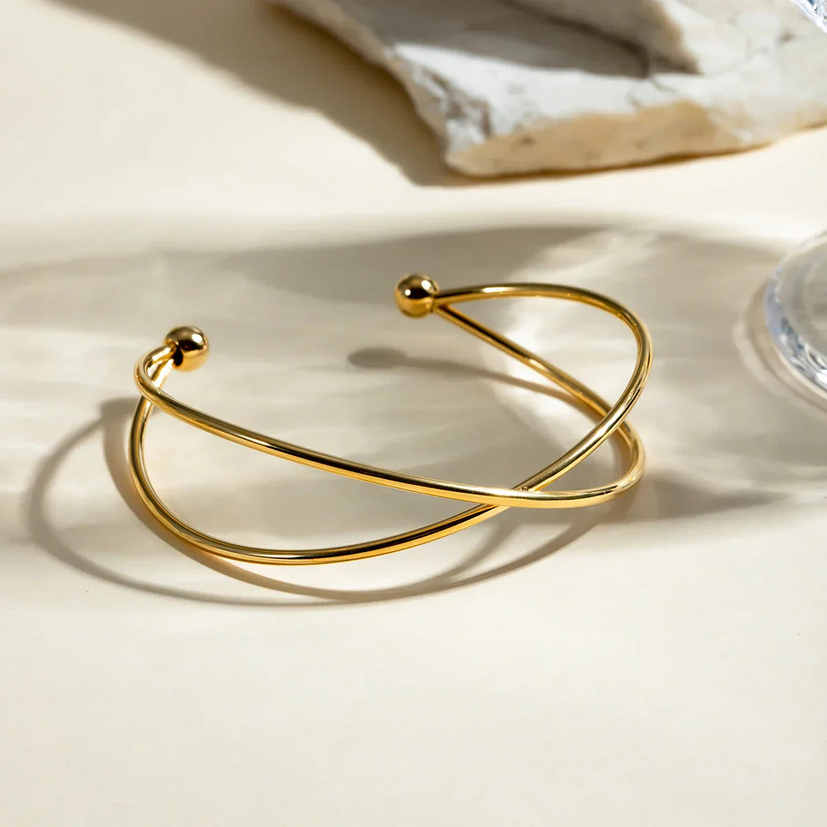 Chelsea Gold-Plated Open Cuff Bracelet