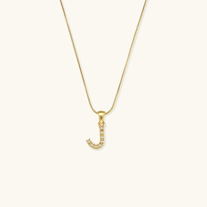 Pearl Necklace with Initial Letter - Colette