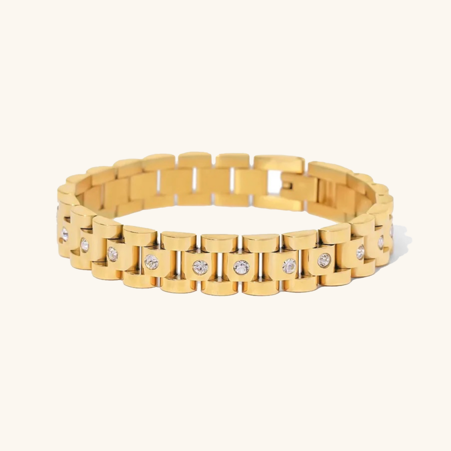 Gladia Gold Watch-Style Bracelet