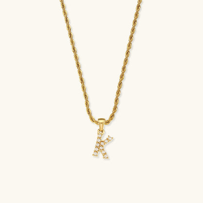Pearl Necklace with Initial - Elodie