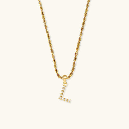 Pearl Necklace with Initial - Elodie