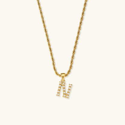 Pearl Necklace with Initial - Elodie