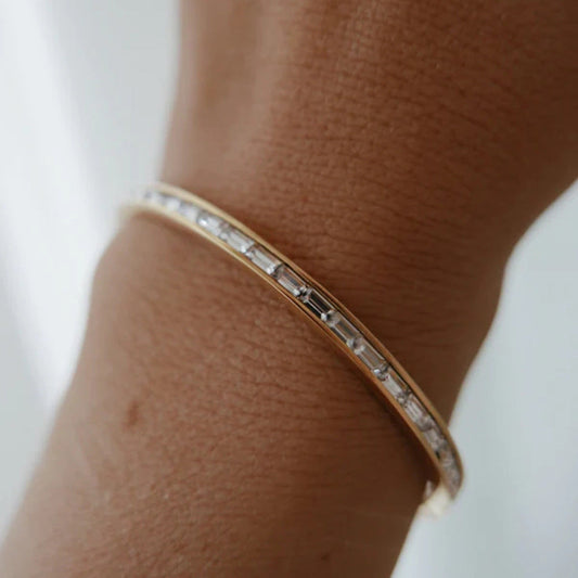 Grace Gold and Diamond Bangle