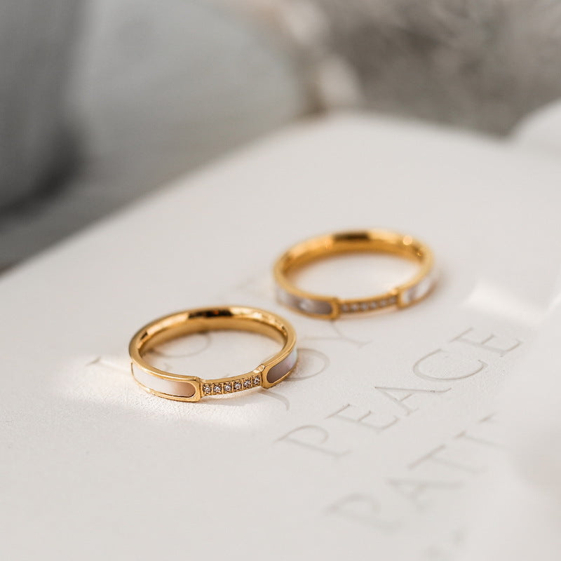 Gabrielle Gold & Simulated Diamond Ring
