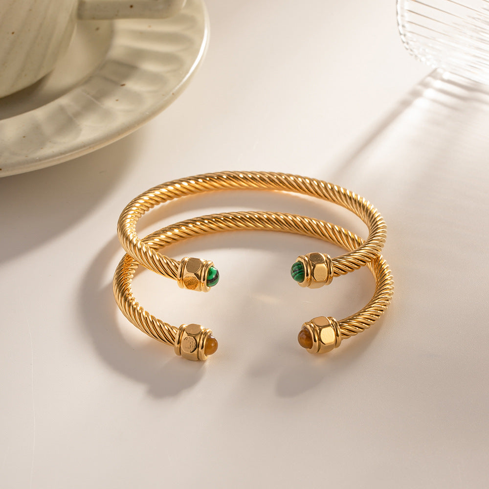 Thea Gold Cuff Bracelet