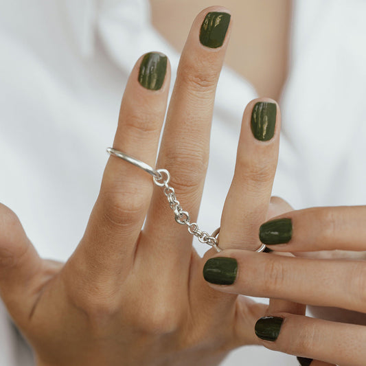 Bridget Stacked Chain Ring