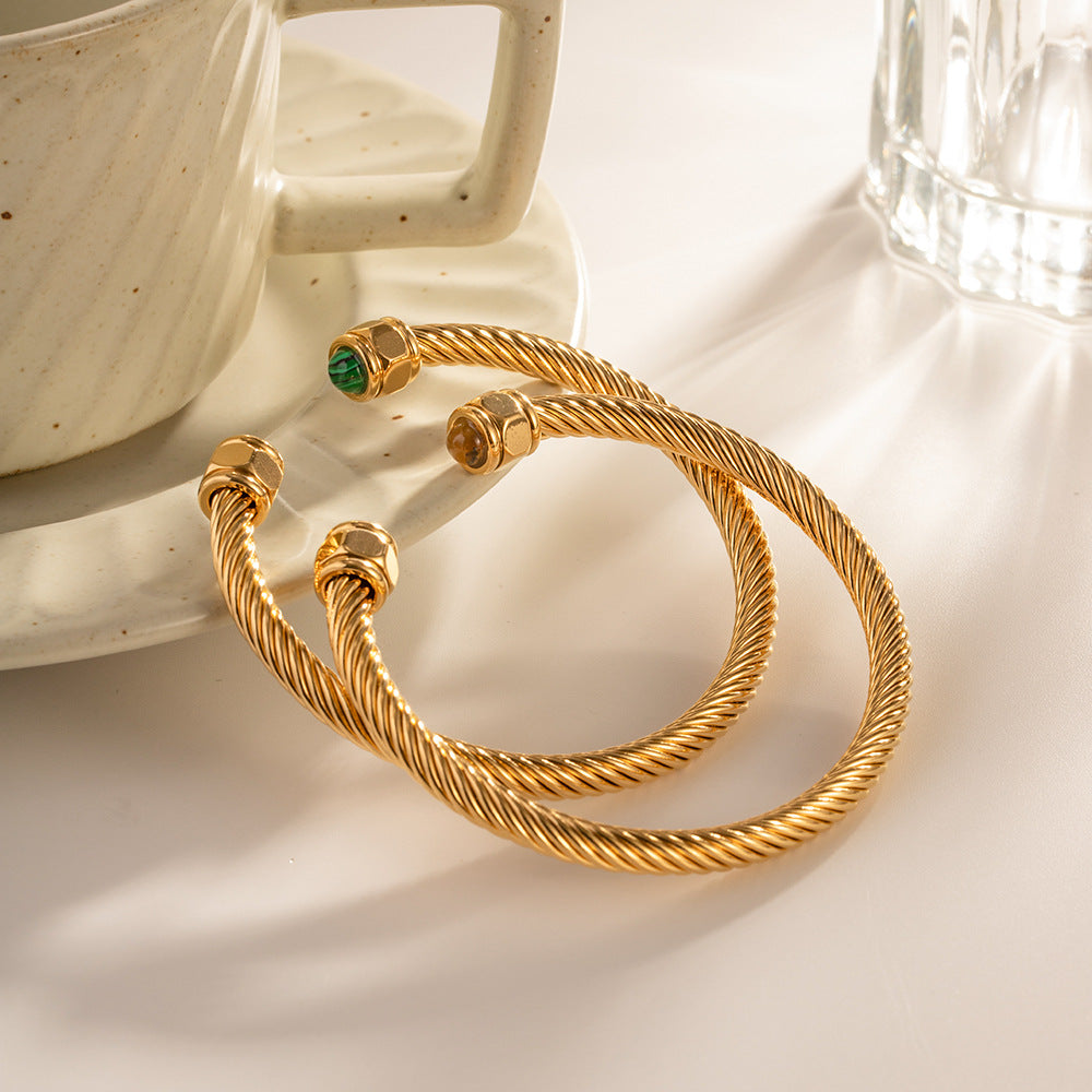 Thea Gold Cuff Bracelet