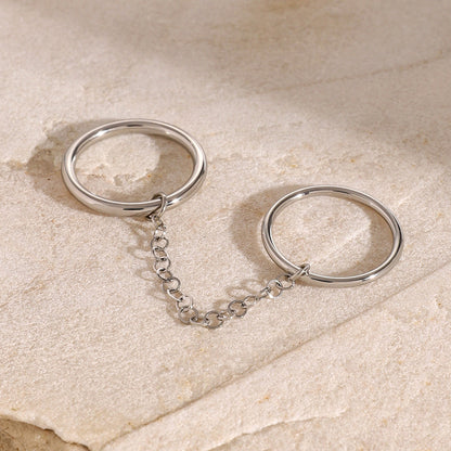 Bridget Stacked Chain Ring