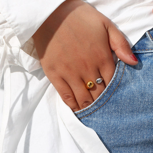 Seren Two-Tone Gold Ring