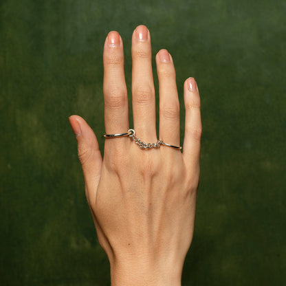 Bridget Stacked Chain Ring