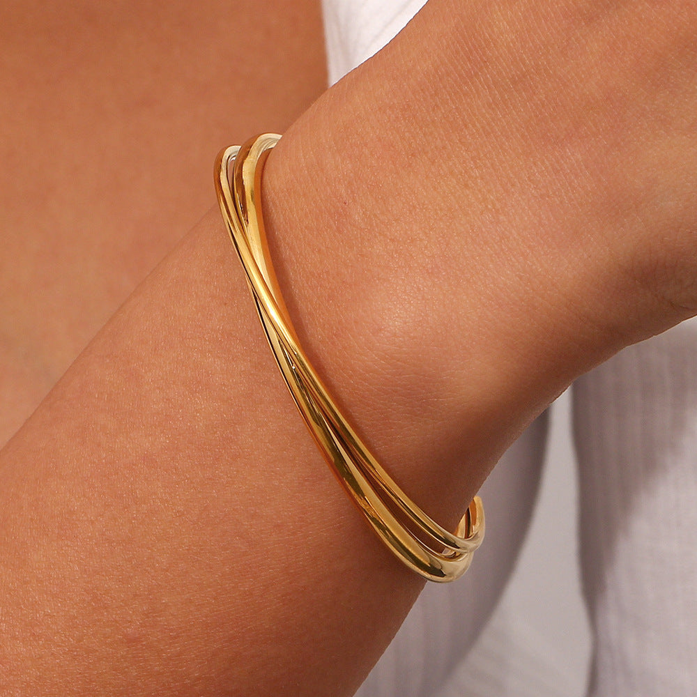 Rianne Gold Cuff Bracelet