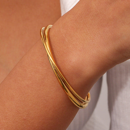 Rianne Gold Cuff Bracelet