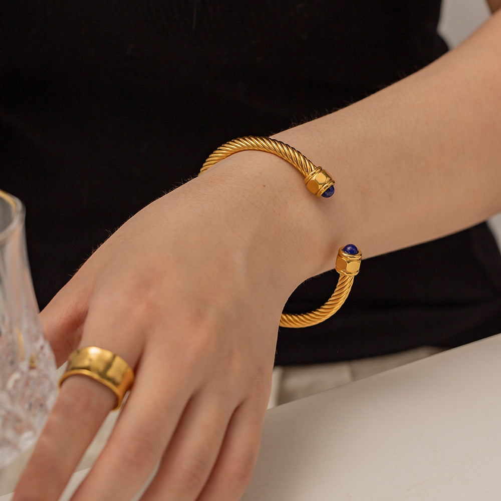 Thea Gold Cuff Bracelet