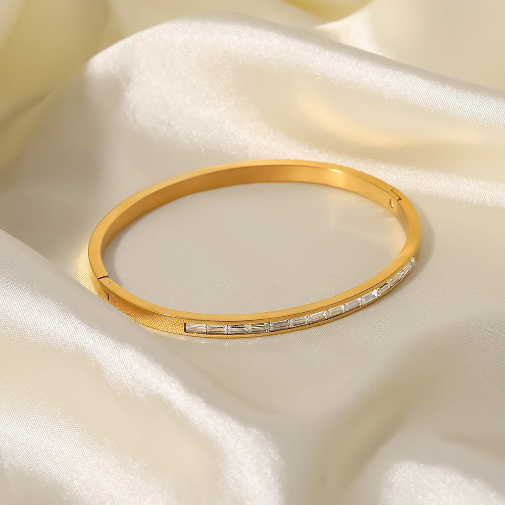Grace Gold and Diamond Bangle
