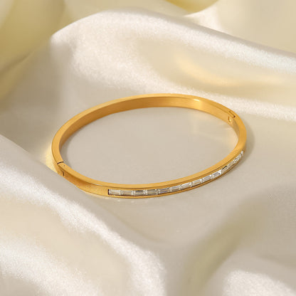 Grace Gold and Diamond Bangle