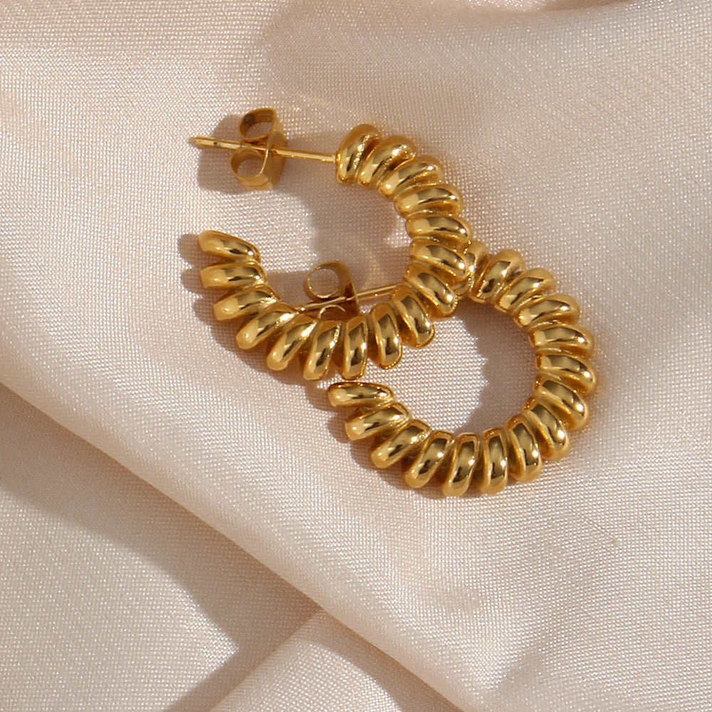 Brynlee Twisted Hoop Earrings